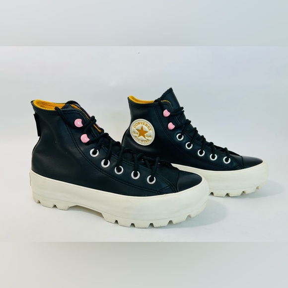 Converse Winter Lugged Hi Gore-TEX Black Leather Boots sz 7 - Picture 3 of 10